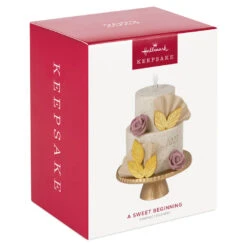 Hallmark A Sweet Beginning 2023 Porcelain Ornament -Optimal Home Decoration 2023 Wedding Cake Keepsake Ornament 1999QHX3067 04