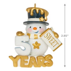 Hallmark 50 Sweet Years Special Edition Ornament -Optimal Home Decoration 50 Sweet Years Snowman Keepsake Ornament 1799QGO2509 03