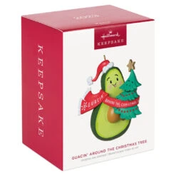 Hallmark Guacin' Around The Christmas Tree Ornament With Sound -Optimal Home Decoration Avocado and Christmas Tree Keepsake Ornament 2199QGO2839 04