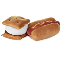 Optimal Home Decoration -Optimal Home Decoration Better Together Hot Dog and SMore Magnetic Plush 1KID1648 02