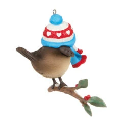 Hallmark Cozy Critters Special Edition Ornament -Optimal Home Decoration Bird on Snowy Tree Branch Keepsake Ornament 1699QGO2797 06