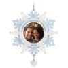 Hallmark Our First Christmas Together Snowflake 2023 Photo Frame Ornament -Optimal Home Decoration BlueWhite Snowflake Picture Frame Keepsake Ornament 1699QGO2879 01