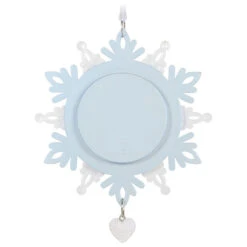 Hallmark Our First Christmas Together Snowflake 2023 Photo Frame Ornament -Optimal Home Decoration BlueWhite Snowflake Picture Frame Keepsake Ornament 1699QGO2879 06