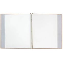 Hallmark Hexagons On Kraft Large Refillable Photo Album -Optimal Home Decoration Brown Kraft Paper Geometric Refillable Photo Album 1EDY3155 03