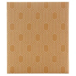 Hallmark Hexagons On Kraft Large Refillable Photo Album -Optimal Home Decoration Brown Kraft Paper Geometric Refillable Photo Album 1EDY3155 05