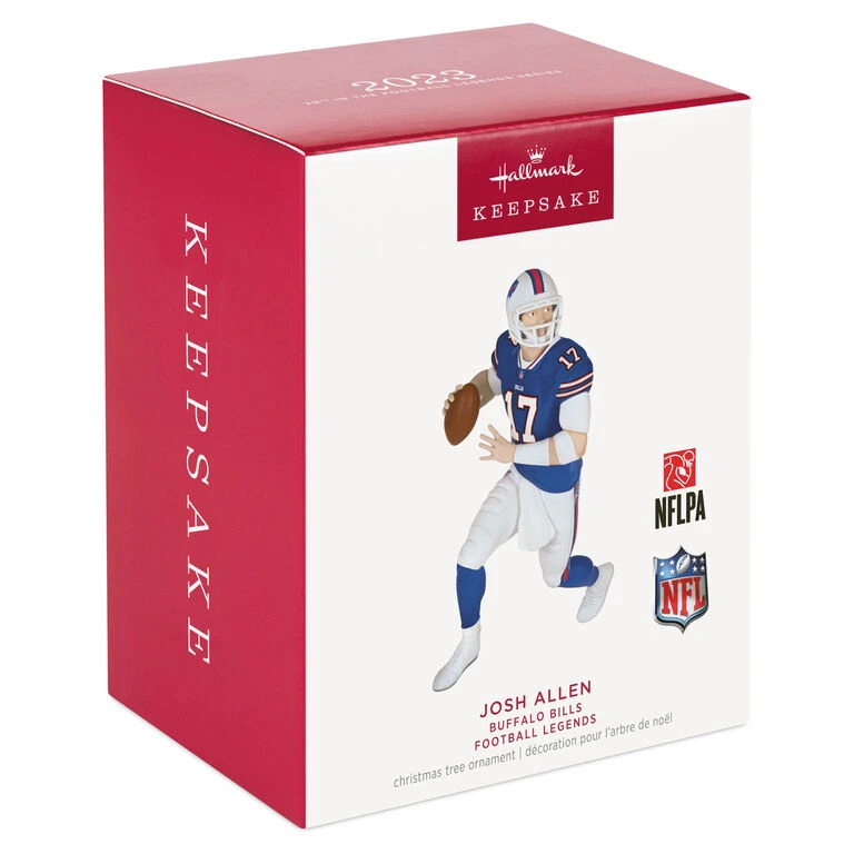 Hallmark NFL Buffalo Bills Josh Allen Football Legends Ornament 6 Hallmark NFL Buffalo Bills Josh Allen Football Legends Ornament - Image 4