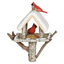 Hallmark Marjolein's Garden Winter Cardinals Ornament -Optimal Home Decoration Cardinals Birdfeeder Keepsake Ornament 1899QXR8099 06