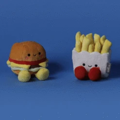 Optimal Home Decoration -Optimal Home Decoration Cheeseburger and French Fries Magnetic Plush 1KID1643 02