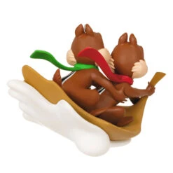 Hallmark Disney Chip And Dale Snow Much Fun! Ornament -Optimal Home Decoration Chip and Dale Chipmunks Sledding Keepsake Ornament 2099QXD6567 06