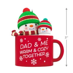 Hallmark Dad & Me Hot Cocoa Mug 2023 Ornament 10 Hallmark Dad & Me Hot Cocoa Mug 2023 Ornament -Optimal Home Decoration Dad Me Snowmen in Mug Keepsake Ornament 1599QGO2579 03