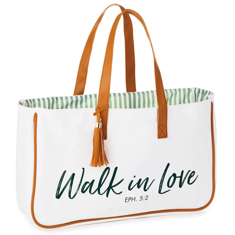 Hallmark Walk In Love Canvas Tote Bag 3 Hallmark Walk In Love Canvas Tote Bag