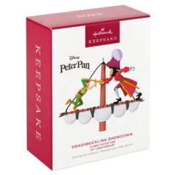 Hallmark Disney Peter Pan 70th Anniversary Swashbuckling Showdown Ornament -Optimal Home Decoration Disney Peter Pan and Hook Keepsake Ornament 2499QXD6617 04