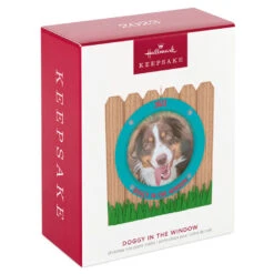 Hallmark Doggy In The Window 2023 Photo Frame Ornament -Optimal Home Decoration Doggy in Window Fence Picture Frame Keepsake Ornament 1599QGO2599 04
