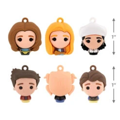 Mini Friends Shatterproof Hallmark Ornaments, Set Of 6 -Optimal Home Decoration Friends Miniature Christmas Ornaments Set of 6 2HCM9229 03