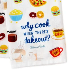 Hallmark Gilmore Girls Why Cook Tea Towel -Optimal Home Decoration Gilmore Girls Why Cook Kitchen Towel 1PCL1009 03