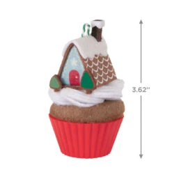 Hallmark Christmas Cupcakes Gingerbread Goodness Ornament -Optimal Home Decoration Gingerbread House Cupcake Keepsake Ornament 1599QXR8017 03