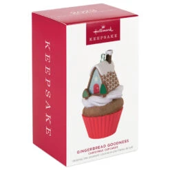 Hallmark Christmas Cupcakes Gingerbread Goodness Ornament -Optimal Home Decoration Gingerbread House Cupcake Keepsake Ornament 1599QXR8017 04