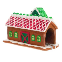 Hallmark Season's Treatings Special Edition Ornament -Optimal Home Decoration Gingerbread Train Depot Keepsake Ornament 1899QXT4117 06