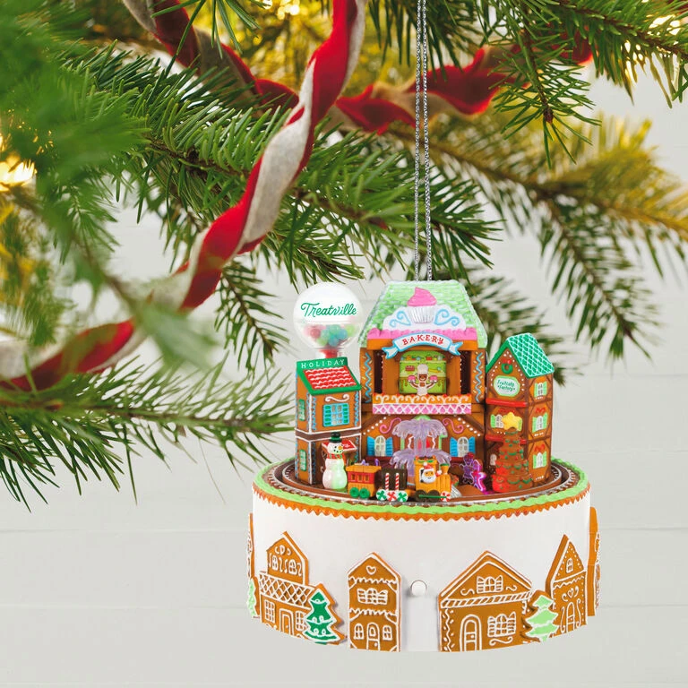 Hallmark Gingerbread Village Musical Ornament With Light And Motion 4 Hallmark Gingerbread Village Musical Ornament With Light And Motion - Image 2