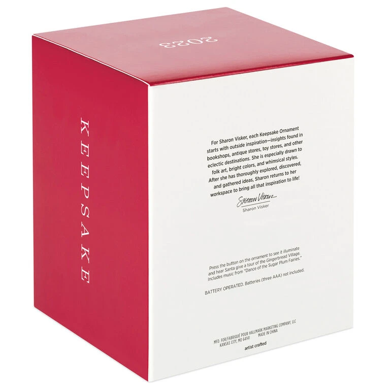 Hallmark Gingerbread Village Musical Ornament With Light And Motion 7 Hallmark Gingerbread Village Musical Ornament With Light And Motion - Image 5