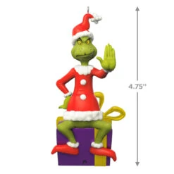 Hallmark Dr. Seuss's How The Grinch Stole Christmas!™ Grinch Peekbuster Ornament With Motion-Activated Sound -Optimal Home Decoration Grinch Peekbuster Keepsake Ornament 2699QXI7067 03