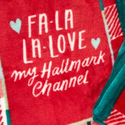Hallmark Channel Fa-La-La-Love Plaid Blanket, 50x60 -Optimal Home Decoration Hallmark Channel FaLaLaLove Plaid Blanket 1XKT3520 06