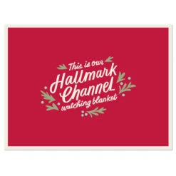 Hallmark Channel Red Oversized Blanket, 60x80 -Optimal Home Decoration Hallmark Channel FamilySized Blanket 1XKT3505 04