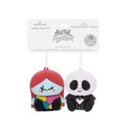 Better Together Disney Tim Burton's The Nightmare Before Christmas Jack And Sally Magnetic Hallmark Ornaments, Set Of 2 -Optimal Home Decoration Jack Skellington and Sally Christmas Ornaments 3HCM2400 04