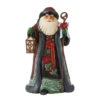 Enesco Jim Shore Holiday Manor Santa Figurine, 10.04" -Optimal Home Decoration Jim Shore Holiday Santa Staff Lantern Figurine 6012884 01
