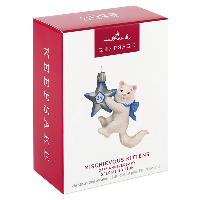 Hallmark Mischievous Kittens Special Edition 25th Anniversary Ornament 6 Hallmark Mischievous Kittens Special Edition 25th Anniversary Ornament - Image 4