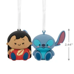 Better Together Disney Lilo & Stitch Magnetic Hallmark Ornaments, Set Of 2 -Optimal Home Decoration Lilo and Stitch Christmas Ornaments 3HCM2403 03