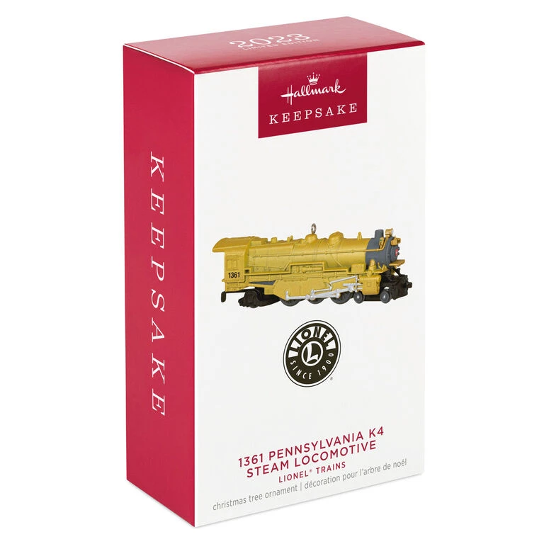 Hallmark Lionel® Trains Yellow 1361 Pennsylvania K4 Steam Locomotive Metal Ornament 6 Hallmark Lionel® Trains Yellow 1361 Pennsylvania K4 Steam Locomotive Metal Ornament - Image 4