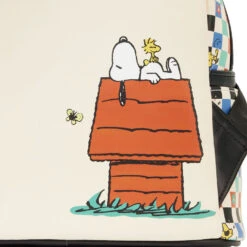 Loungefly Peanuts Snoopy And Woodstock Checkered Mini Backpack -Optimal Home Decoration Loungefly Peanuts Snoopy Checkered Mini Backpack PNBK0025 04