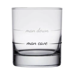 Man Cave Man Down Rocks Glass, 10 Oz.