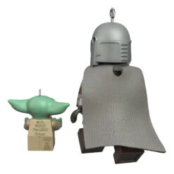 Hallmark The Mandalorian™ And Grogu™ LEGO® Star Wars™ Minifigure Ornaments, Set Of 2 -Optimal Home Decoration Mandalorian Grogu LEGO Minifig Keepsake Ornaments 2499QXI7079 06