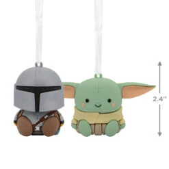 Better Together Star Wars: The Mandalorian™ And Grogu™ Magnetic Hallmark Ornaments, Set Of 2 -Optimal Home Decoration Mandalorian and Grogu Christmas Ornaments 3HCM2401 03