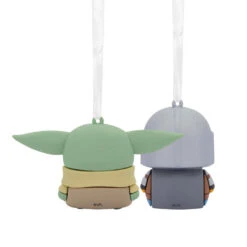 Better Together Star Wars: The Mandalorian™ And Grogu™ Magnetic Hallmark Ornaments, Set Of 2 -Optimal Home Decoration Mandalorian and Grogu Christmas Ornaments 3HCM2401 06