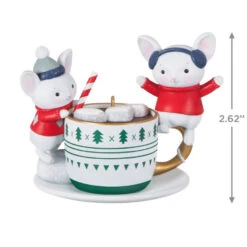 Hallmark Merry Mice With Hot Cocoa Ornament -Optimal Home Decoration Mice in Hot Cocoa Mug Keepsake Ornament 1999QXT4119 03
