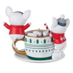 Hallmark Merry Mice With Hot Cocoa Ornament -Optimal Home Decoration Mice in Hot Cocoa Mug Keepsake Ornament 1999QXT4119 06