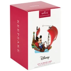 Hallmark Disney Peter Pan's Flight Off To Never Land! Ornament -Optimal Home Decoration Mickey Peter Pan Pirate Ship Keepsake Ornament 2199QXD6569 04