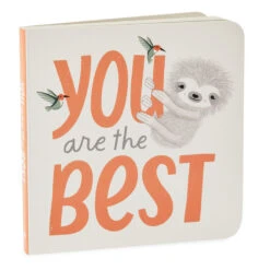 Hallmark MopTops Sloth Stuffed Animal With You Are The Best Board Book -Optimal Home Decoration MopTops Plush Sloth Stuffed Animal and Board Book 1KID2083 04