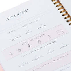 Hallmark My First Year Baby Book For Girl -Optimal Home Decoration My First Year Pink Baby Book for Girl 1BBA4136 07