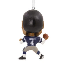 NFL Dallas Cowboys Dak Prescott Bouncing Buddy Hallmark Ornament -Optimal Home Decoration NFL Dallas Cowboys Dak Prescott Bouncing Buddy Christmas Ornament 1OSL1563 05