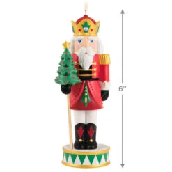 Hallmark Noble Nutcrackers Special Edition Porcelain Ornament -Optimal Home Decoration Nutcracker With Tree Keepsake Ornament 3499QGO2979 03