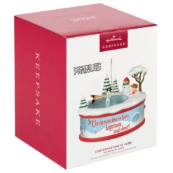 Hallmark The Peanuts® Gang Christmastime Is Here Musical Ornament With Motion -Optimal Home Decoration Peanuts Gang Ice Skating Keepsake Ornament 3999QXI7037 04