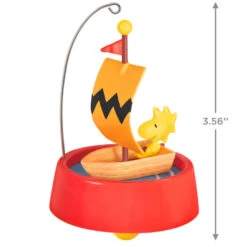 Hallmark The Peanuts® Gang Windward Woodstock Ornament -Optimal Home Decoration Peanuts Woodstock Sailing Keepsake Ornament 1999QXI7057 03