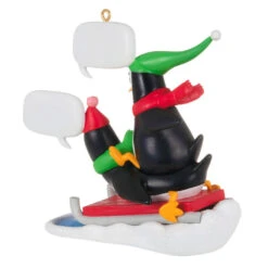 Hallmark What Did You Call Me? Ornament -Optimal Home Decoration Penguins Sledding Keepsake Ornament 2099QGO2867 06