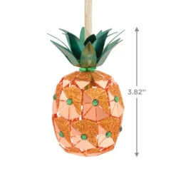 Pineapple Premium Metal Hallmark Ornament -Optimal Home Decoration Pineapple Metal Christmas Ornament 1HDL2146 03