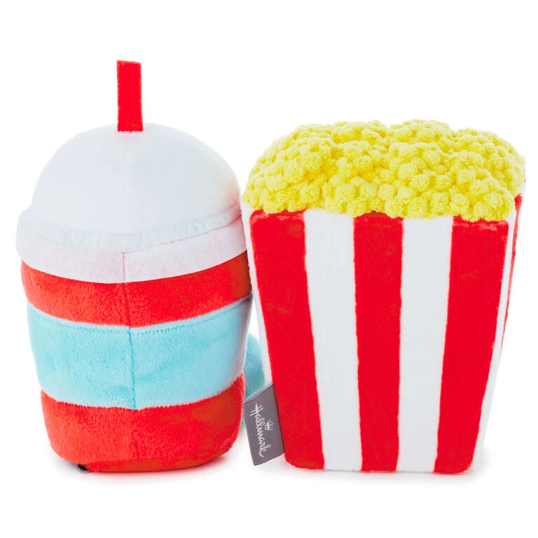 Hallmark Better Together Popcorn And Slushie Magnetic Plush, 5" 4 Hallmark Better Together Popcorn And Slushie Magnetic Plush, 5" - Image 2