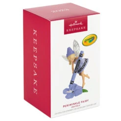 Hallmark Crayola® Periwinkle Fairy Ornament -Optimal Home Decoration Purple Fairy With Crayola Crayon Keepsake Ornament 1899QXI7337 04